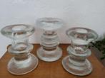 Littala Finland set van 3 kaarsenhouders glas, Ophalen of Verzenden