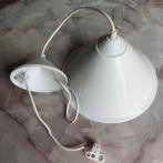 Hanglamp,  Melkwitte metalen kap, Huis en Inrichting, Ophalen, Nieuw, Metaal