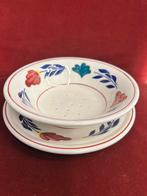 Boerenbont fruittest met ondertbord, Huis en Inrichting, Keuken | Servies, Overige typen, Div, Ophalen of Verzenden, Div