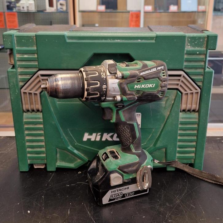 Hikoki DV 18DBL2 Accu-klopboorschroefmachine - In Goede Staa, Doe-het-zelf en Verbouw, Gereedschap | Boormachines, Zo goed als nieuw