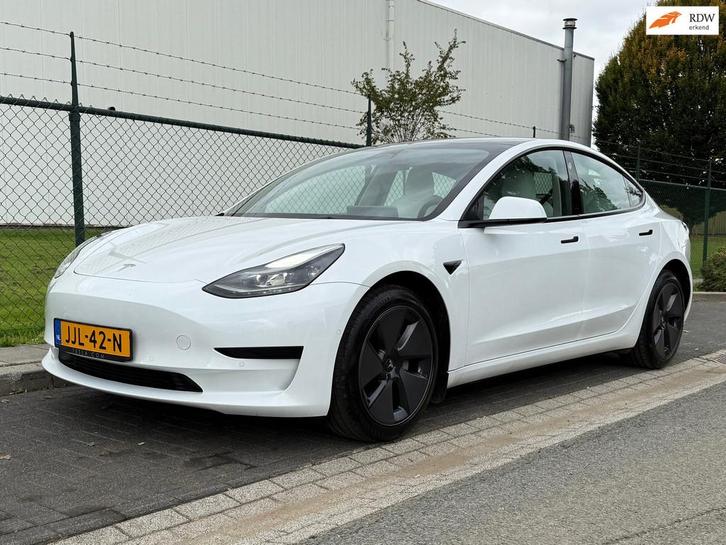 Tesla MODEL 3 Standard RWD Plus 60 kWh Wit Leder Enhanced Au, Auto's, Tesla, Bedrijf, Te koop, Model 3, 360° camera, ABS, Achteruitrijcamera