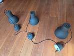 Zwarte industriële hanglamp, Huis en Inrichting, Lampen | Hanglampen, Ophalen, Zo goed als nieuw, Minder dan 50 cm