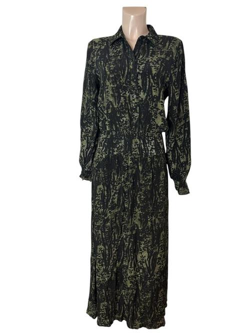 Alix maxi jurk M, Kleding | Dames, Jurken, Zo goed als nieuw, Maat 38/40 (M), Groen, Onder de knie, Ophalen of Verzenden