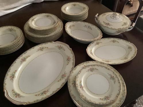 Noritake Rose China Made in Occupied Japan, Antiek en Kunst, Antiek | Servies compleet, Ophalen