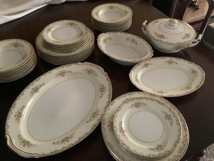 Noritake Rose China Made in Occupied Japan, Antiek en Kunst, Antiek | Servies compleet, Ophalen