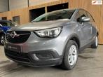 Opel Crossland X 1.2 Turbo Innovation Automaat Airco|Carplay, Gebruikt, Leder en Stof, Bedrijf, Grijs