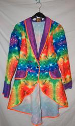 Leuke oranje/blauw/groen gebloemde CARNAVALS jas, Ophalen, Carnaval, Kleding, Maat 36 (S)