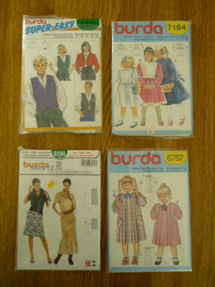 Burda en Neue Mode naaipatronen dames en kinderen, Hobby en Vrije tijd, Kledingpatronen, Zo goed als nieuw, Vrouw, Burda, Ophalen of Verzenden