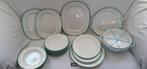 Petrus Regout antieke serviesdelen groen filetrand, Antiek en Kunst, Antiek | Servies los, Ophalen of Verzenden