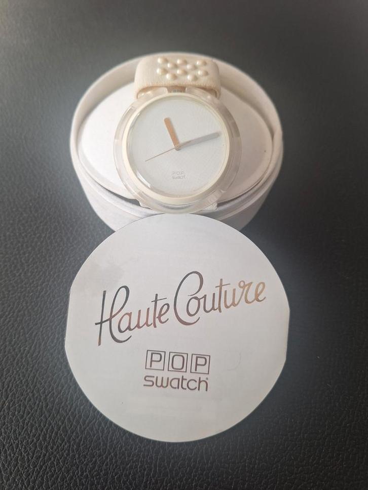 Swatch Pop Haute Couture Horloge, Sieraden, Tassen en Uiterlijk, Horloges | Dames, Zo goed als nieuw, Polshorloge, Swatch, Kunststof