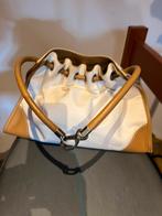 TODS tas met leer origineel ZGAN, Sieraden, Tassen en Uiterlijk, Tassen | Damestassen, F, Schoudertasje, Beige, Ophalen of Verzenden