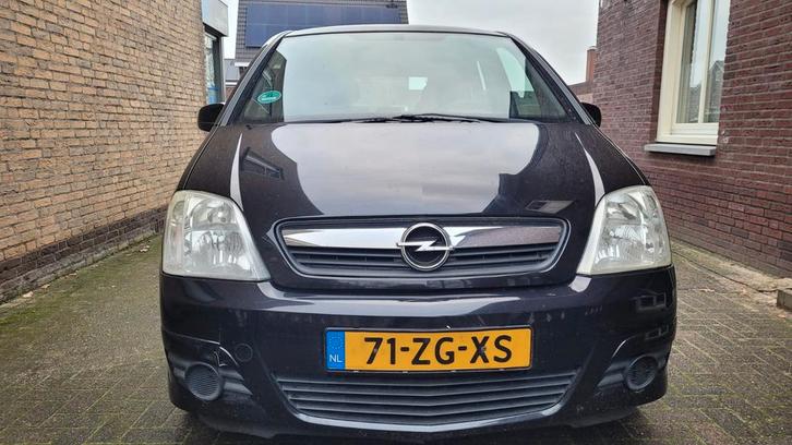 Opel Meriva 1.4 16V 2008 Zwart, Auto's, Opel, Meriva, Airconditioning, Boordcomputer, Radio, Trekhaak, Benzine, C, MPV, Handgeschakeld