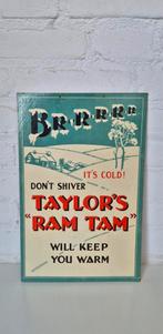 Vintage bier reclamemateriaal Taylor's Ram Tam Beer, Antiek en Kunst, Ophalen of Verzenden
