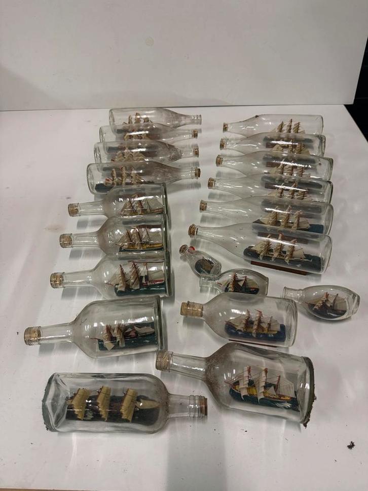 20 Zeilboten in Fles, Verzamelen, Scheepvaart, Ophalen of Verzenden