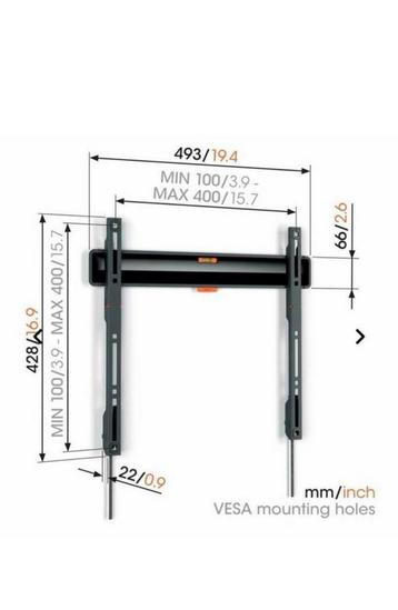 VOGELS TVM 3405 Fixed Medium Zwart beschikbaar voor biedingen