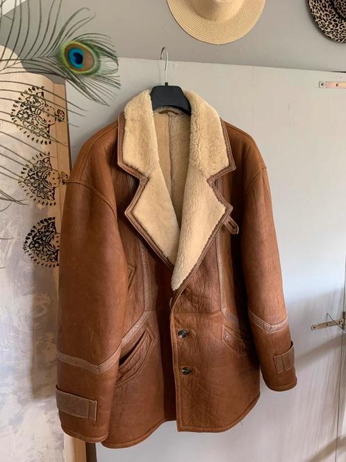Vintage shearling lammy coat XL bohemian oversized jack, Kleding | Dames, Jassen | Winter, Zo goed als nieuw, Maat 46/48 (XL) of groter
