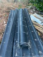 Dakpanplaten - Diverse materialen en kleuren, Doe-het-zelf en Verbouw, Dakpannen en Dakbedekking, Kunststof, Gebruikt, Zwart, Minder dan 5 m²