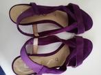 Paarse led. sandaaltjes mt36, Overige kleuren, Zo goed als nieuw, Unisha, Sandalen of Muiltjes