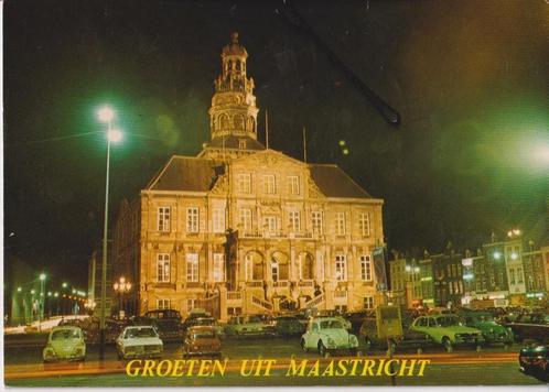 Groeten uit Maastricht met auto's Opel Kadett B / C, Verzamelen, Ansichtkaarten | Nederland, Ongelopen, Limburg, 1960 tot 1980
