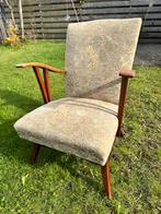 Mooie vintage jaren ’50/’60 fauteuil in originele staat, Huis en Inrichting, Fauteuils, Ophalen, Gebruikt, Minder dan 75 cm, 50 tot 75 cm