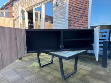 Ikea Besta zwartbruin met deuren - afbeelding 3