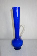 Glazen vaas blauw, Blauw, Nieuw, Ophalen of Verzenden, Glas