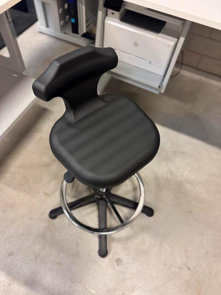 NIEUW: Flex sta-zit stoel - glides voetring(9 jaar garantie), Huis en Inrichting, Stoelen, Nieuw, Eén, Zwart, Ophalen of Verzenden