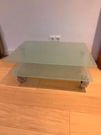 Glazen TV Tafel - Novalis O, Ophalen, Gebruikt, 50 tot 100 cm, Glas