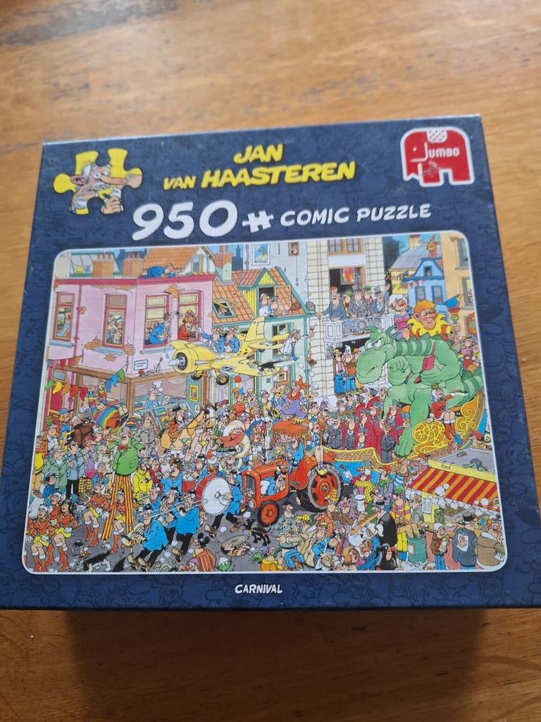 Jan van Haasteren  950 stukjes Carnaval, Ophalen of Verzenden, 500 t/m 1500 stukjes, Zo goed als nieuw