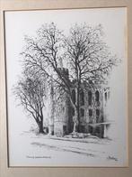 Tilburg paleis Willem II schets Kees Koster, Antiek en Kunst, Kunst | Tekeningen en Foto's, Ophalen of Verzenden