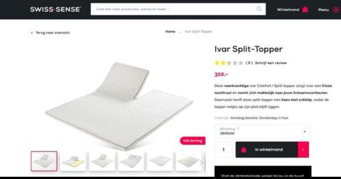 Swiss Sense Ivar splittopper, Huis en Inrichting, Slaapkamer | Matrassen en Bedbodems, Zo goed als nieuw, Matras, 160 cm, 200 cm