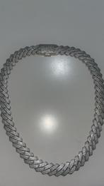 Cuban link iced out chain., Sieraden, Tassen en Uiterlijk, Kettingen, Gebruikt, Ophalen of Verzenden