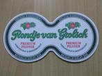 Dubbel Grolsch bierviltje bier viltje voor twee glazen, Ophalen of Verzenden, Nieuw, Viltje(s), Grolsch