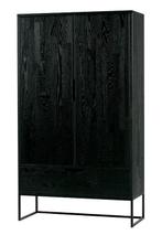 WOOOD Wandkast Silas Zwart - 85x149x36 cm, Huis en Inrichting, Ophalen, 100 tot 150 cm, Zo goed als nieuw, Minder dan 150 cm
