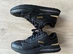 Hugo Boss Sneakers Zwart NIEUW met Goud maat 42 zie foto's, Nieuw, Ophalen of Verzenden, Hugo Boss, Sportschoenen
