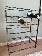 Stoer metalen wijnrek Rigidex – Frans design 35 flessen, Ophalen, Zo goed als nieuw, Metaal