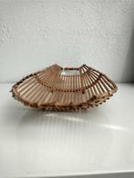 Vintage Rotan & Bamboe Fruitschaal/Mand, Huis en Inrichting, Woonaccessoires | Schalen en Manden, Gebruikt, Schaal, Ophalen of Verzenden