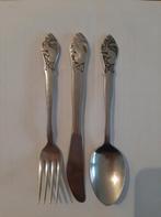 Vintage kinderbestek Eekhoorn 3 delig, Antiek en Kunst, Antiek | Bestek, Ophalen of Verzenden