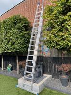 Alumex Professionele 3x14 Schuifladder (ZGAN), Doe-het-zelf en Verbouw, Ophalen, Zo goed als nieuw, Ladder, 4 meter of meer