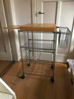 Keuken trolley met snijplank, Huis en Inrichting, Ophalen, Gebruikt, 50 tot 100 cm, Minder dan 100 cm