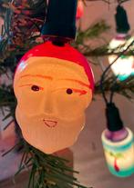 OUD ANTIEK KERSTLAMPJE DECORATIE VERSIERING KERSTMAN 3, Diversen, Kerst, Ophalen of Verzenden, Gebruikt