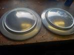 2 Oldtimer Wieldoppen  Aluminium jaren 50, Ophalen of Verzenden, Gebruikt
