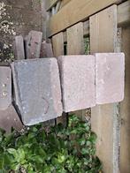 Roze/grijze tuintegels, Tuin en Terras, Tegels en Klinkers, Ophalen, Gebruikt, 10 m² of meer, Beton