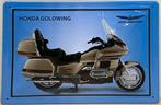 Honda Goldwing motor relief reclamebord van metaal wandbord, Ophalen of Verzenden, Nieuw, Auto's