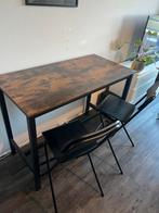Bartafel incl 4 inklapbare barstoelen, Ophalen, Nieuw