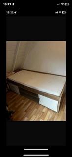 Éénpersoonsbed, Huis en Inrichting, Slaapkamer | Bedden, 90 cm, Eenpersoons, Wit, Ophalen of Verzenden