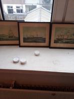 3 antieke boot schilderij, Antiek en Kunst, Ophalen of Verzenden