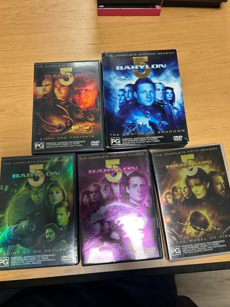 Babylon 5 Seizoen 1 tm 5 Import, Cd's en Dvd's, Vanaf 16 jaar, Ophalen of Verzenden, Zo goed als nieuw