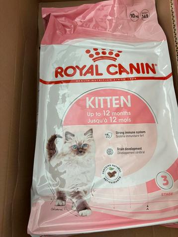 Zak Royal Canin kitten voer brokjes 10 kg beschikbaar voor biedingen