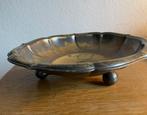 Vintage metalen fruitschaal op bolpootjes, antiek, Ophalen of Verzenden